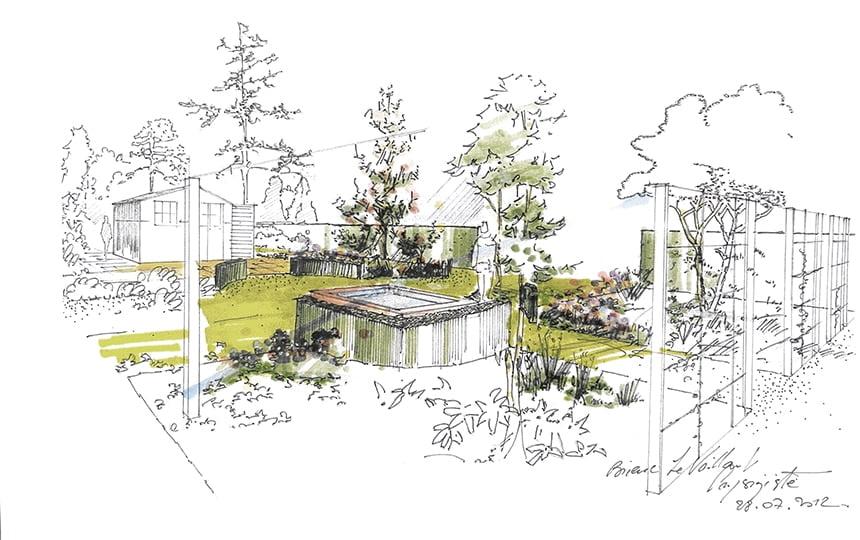 Esquisse de jardin