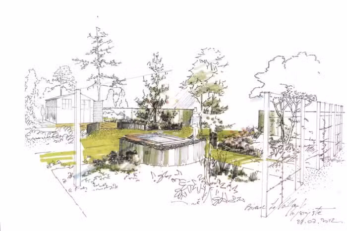 croquis paysagiste architecte bretagne