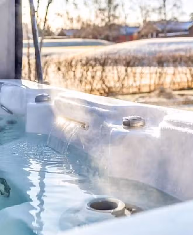 Spa avec fumée de condensation