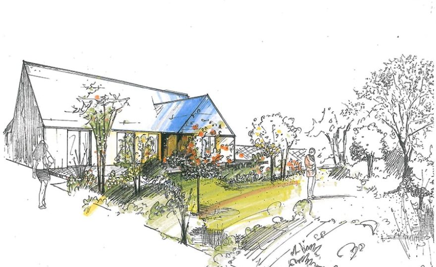 Croquis d'architecte paysagiste